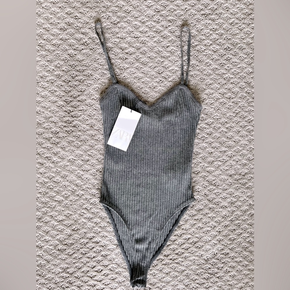 NWT Zara Ribbed Tank Bodysuit
